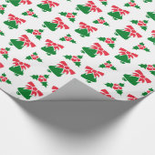 Weihnachts-Bell-Muster Geschenkpapier (Ecke)