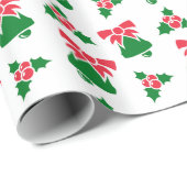 Weihnachts-Bell-Muster Geschenkpapier (Rolleneckpunkt)