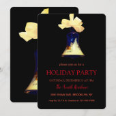 Weihnachts-Bell Vintag Elegante Chic Einladung (Vorne/Hinten)