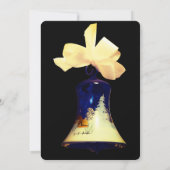 Weihnachts-Bell Vintag Elegante Chic Einladung (Rückseite)