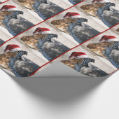 Weihnachts Bengalisch Tiger Roaring Geschenkpapier (Ecke)
