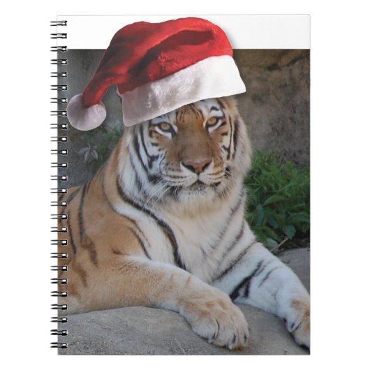 Weihnachts-Bengaltiger Notizblock (Vorderseite)