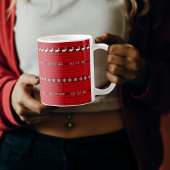 Weihnachts Benutzerdefinierter Text Red White Stri Kaffeetasse