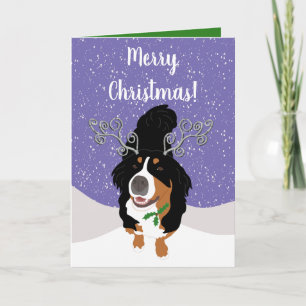 Weihnachts-Berg-Hunde-Geschenkkarte Karte