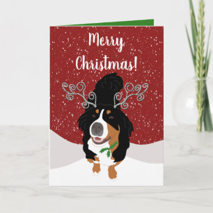 Weihnachts-Berg-Hunde-Geschenkkarte Karte