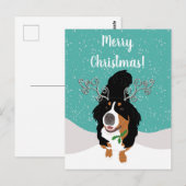Weihnachts-Berg-Hunde-Geschenkkarte Postkarte (Vorne/Hinten)