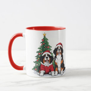 Weihnachts-Berner Sennenhunde Tasse