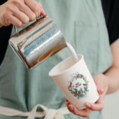 Weihnachts Berries Wreath Frohe Weihnachtsgeschich Pappbecher