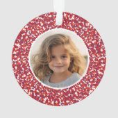 Weihnachts Berry Wreath Doppelseitiges 2-Foto Ornament (Rückseite)