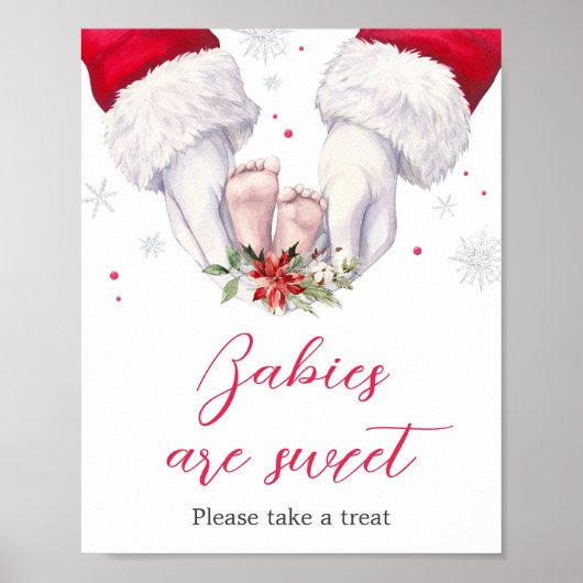 Weihnachts Beste Geschenke Babys sind süß Poster (Vorne)