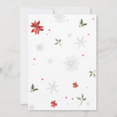 Weihnachts-Beste Geschenksäulendusche Einladung (Rückseite)