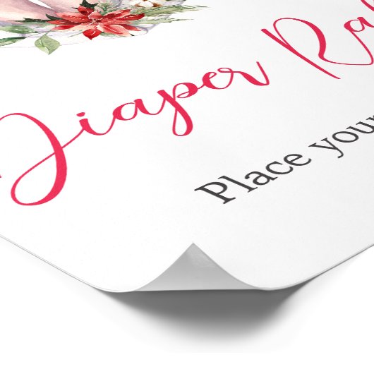 Weihnachts-Beste Geschenksäulendusche Poster (Ecke)