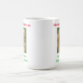 Weihnachts Beste Hündin Mama je Begleiter Foto Kaffeetasse (Mittel)