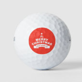 Weihnachts beste Wünsche Golfball (Vorderseite)