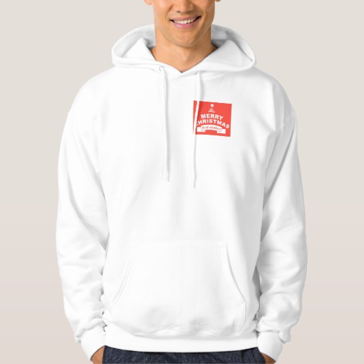 Weihnachts beste Wünsche Hoodie (Vorderseite)