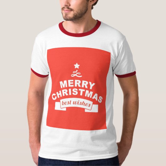 Weihnachts beste Wünsche T-Shirt (Vorderseite)