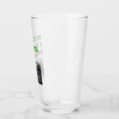 Weihnachts Bester Cat Vater je Foto Beer Pint Glas (Links)