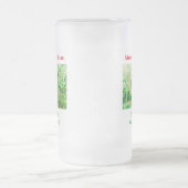 Weihnachts Bester Cat Vater Jeden Haustier Foto Mattglas Bierglas (Mittel)