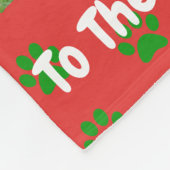 Weihnachts Bester Hund Vater je Begleiter Foto Fleecedecke (Ecke)