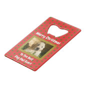 Weihnachts Bester Hund Vater je Begleiter Foto Geldbeutel Flaschenöffner (Vorderseite Schrägansicht)