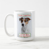 Weihnachts Bester Hund Vater je Begleiter Foto Kaffeetasse (Links)