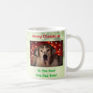 Weihnachts Bester Hund Vater je Begleiter Foto Kaffeetasse
