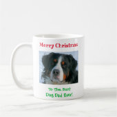 Weihnachts Bester Hund Vater je Begleiter Foto Kaffeetasse (Links)