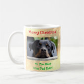 Weihnachts Bester Hund Vater je Begleiter Foto Kaffeetasse (Links)