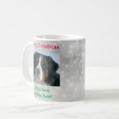 Weihnachts Bester Hund Vater je Begleiter Foto Kaffeetasse (Vorderseite Links)