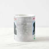 Weihnachts Bester Hund Vater je Begleiter Foto Kaffeetasse (Mittel)