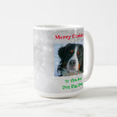 Weihnachts Bester Hund Vater je Begleiter Foto Kaffeetasse (VorderseiteRechts)