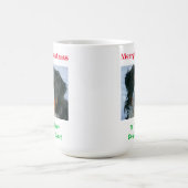 Weihnachts Bester Hund Vater je Begleiter Foto Kaffeetasse (Mittel)