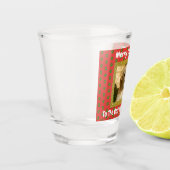 Weihnachts Bester Hund Vater je Custom Pet Foto Schnapsglas (Links)