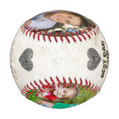 Weihnachts Bester Vater je DIY FotoCollage Keepake Baseball (Rückseite)