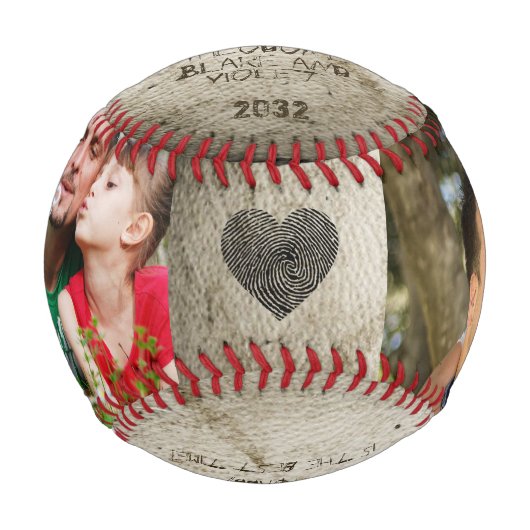 Weihnachts Bester Vater je DIY FotoCollage Keepake Baseball (Vorderseite)