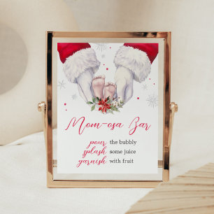 Weihnachts Bestes Geschenk Baby Dusche Mama Osa Ba Poster