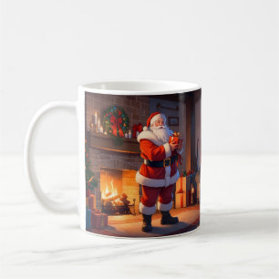 Weihnachts-Besuch des Weihnachtsmanns Kaffeetasse