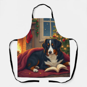 Weihnachts-Bettgeschichte für Berner Sennenhunde Schürze