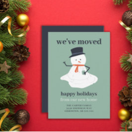 Weihnachts-Bewegung Ankündigung Snowman Niedlichen