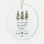 Weihnachts-Beziehung so erfreut, dass wir richtig  Keramik Ornament (Links)