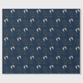 Weihnachts-Bibelverse auf blau Geschenkpapier (Flach)