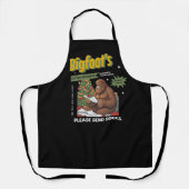 Weihnachts-Bigfoot-Brief an den Weihnachtsmann Schürze (Vorderseite)