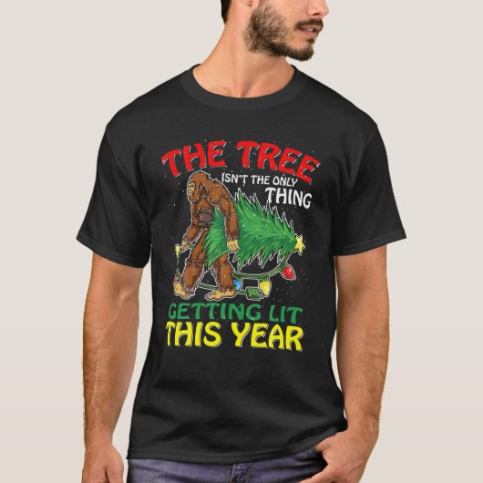 Weihnachts-Bigfoot der Baum ist nicht das Einzige, T-Shirt (Vorderseite)