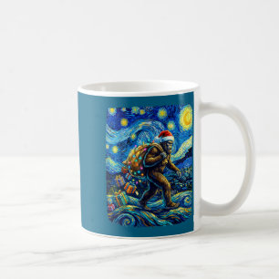 Weihnachts-Bigfoot-Weihnachtsmannmütze Van Gogh St Kaffeetasse