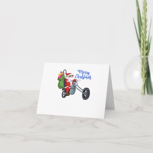 Weihnachts-Biker Einladung (Rückseite)