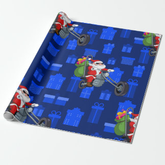 Weihnachts-Biker Geschenkpapier