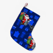 Weihnachts-Biker Kleiner Weihnachtsstrumpf (Vorderansicht (hängend))