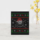 Weihnachts Billard Pool Snooker Sport Player Funn Karte (Gelbe Blume)