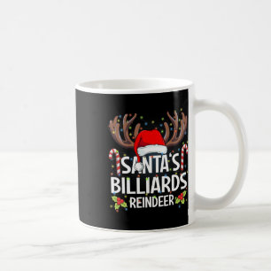 Weihnachts-Billard Rentierweihnachtsfest Pajama Kaffeetasse
