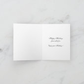 Weihnachts-Billardspieler-Weihnachtskarten Feiertagskarte (Innenseite)